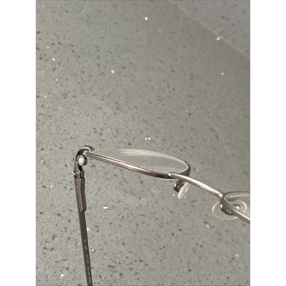 Easyclip Eyeglasses Frames ONLY Unisex Full Rim Mod PC179 45-21-140 bronze gold